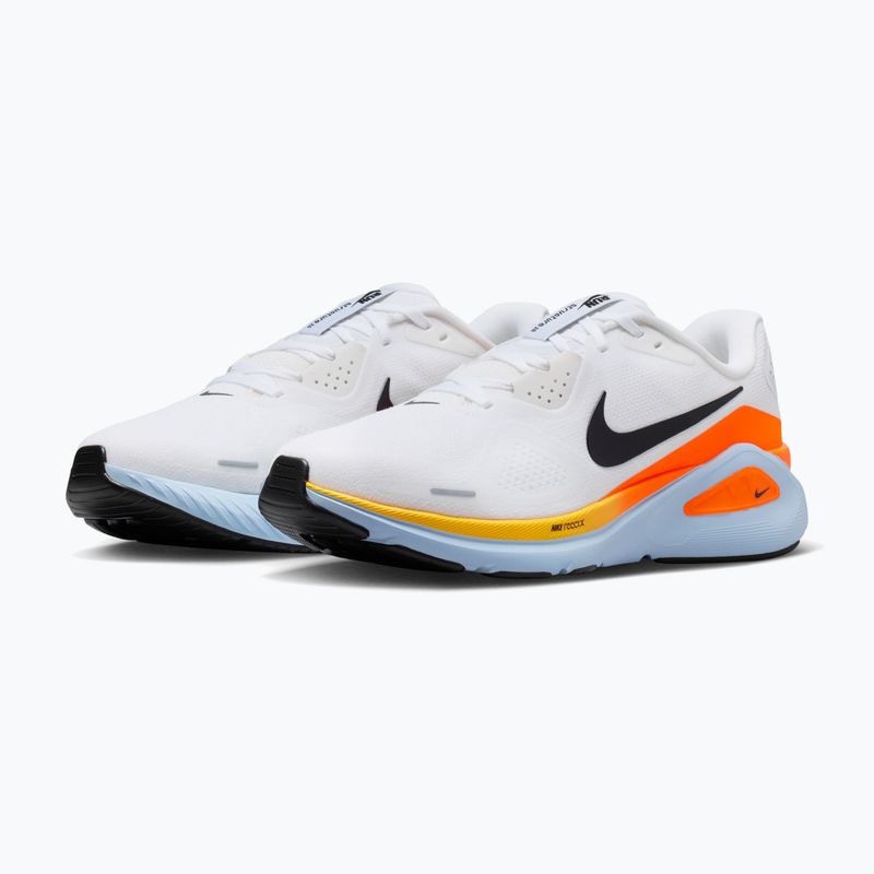 Buty do biegania męskie Nike Structure 26 white/hydrogen blue/total orange/black 3
