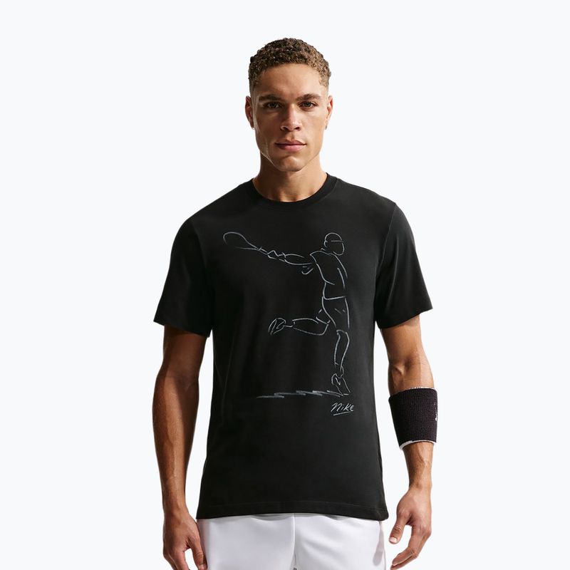 Koszulka tenisowa męska Nike Court Dri-Fit black