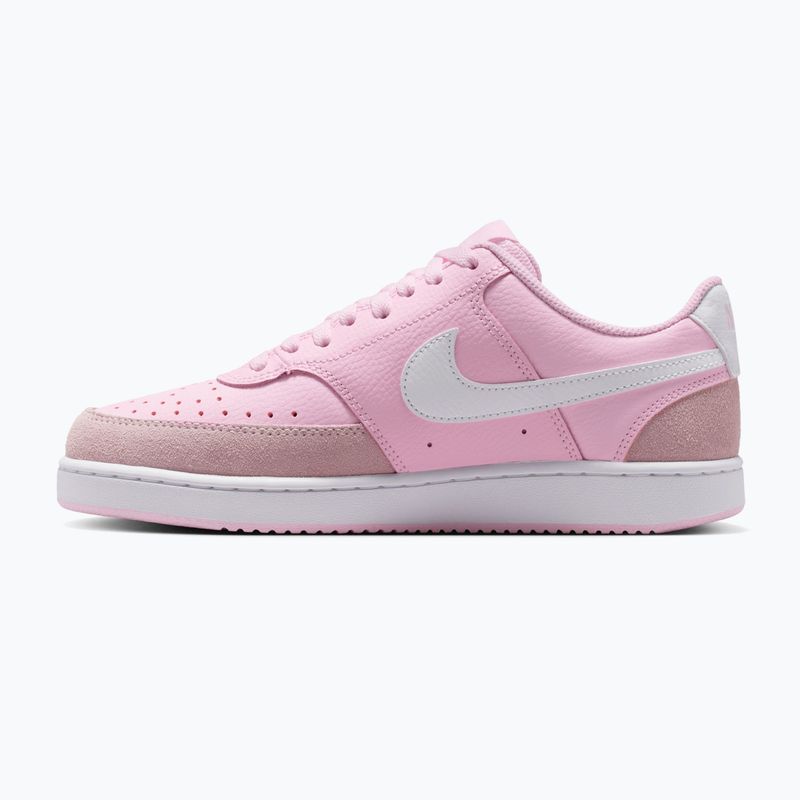 Buty damskie Nike Court Vision Low Suede pink foam/white 2