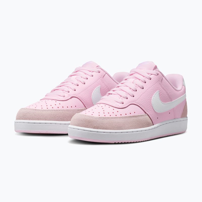 Buty damskie Nike Court Vision Low Suede pink foam/white 3