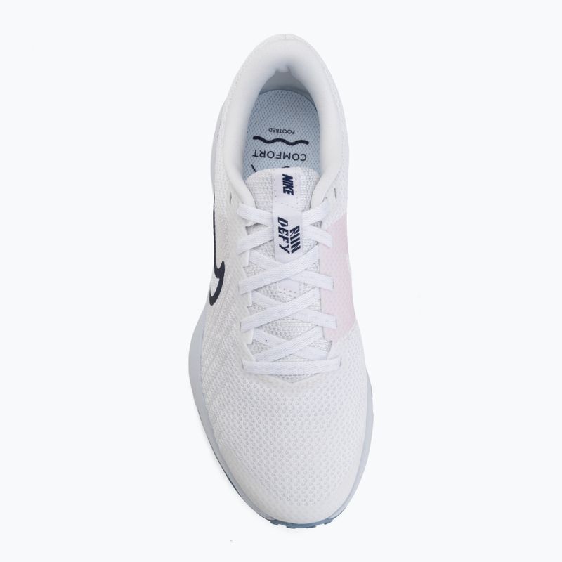 Buty do biegania damskie Nike Run Defy white/football grey/work blue/blue void 5