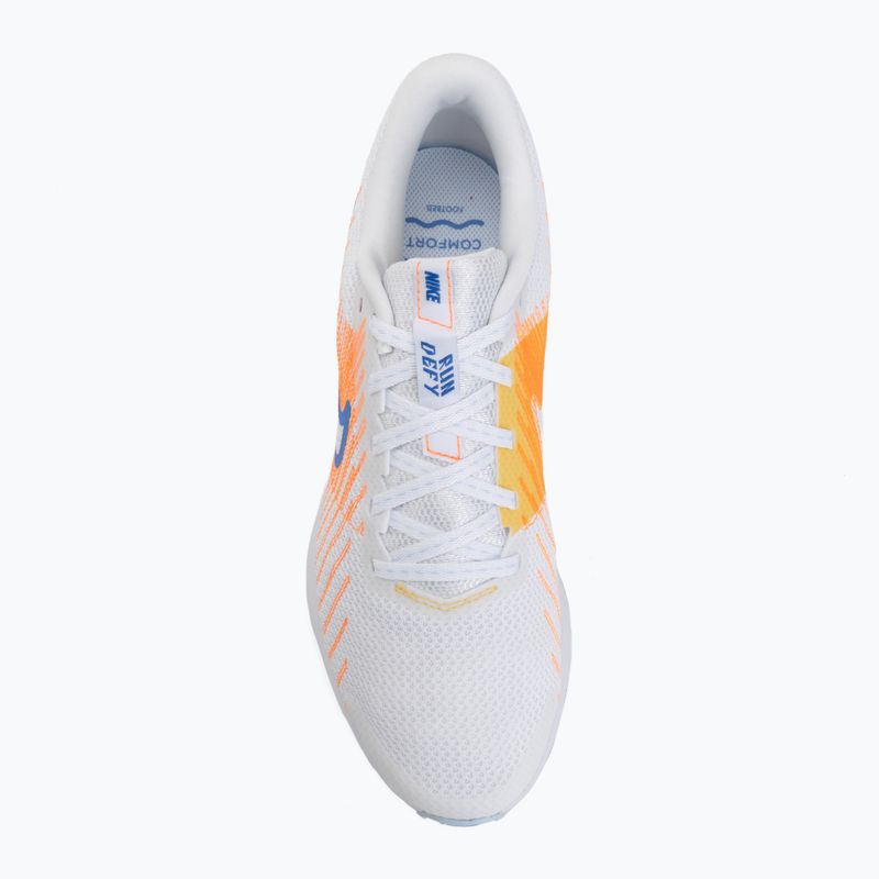 Buty do biegania męskie Nike Run Defy white/topaz gold/blue crystal 5