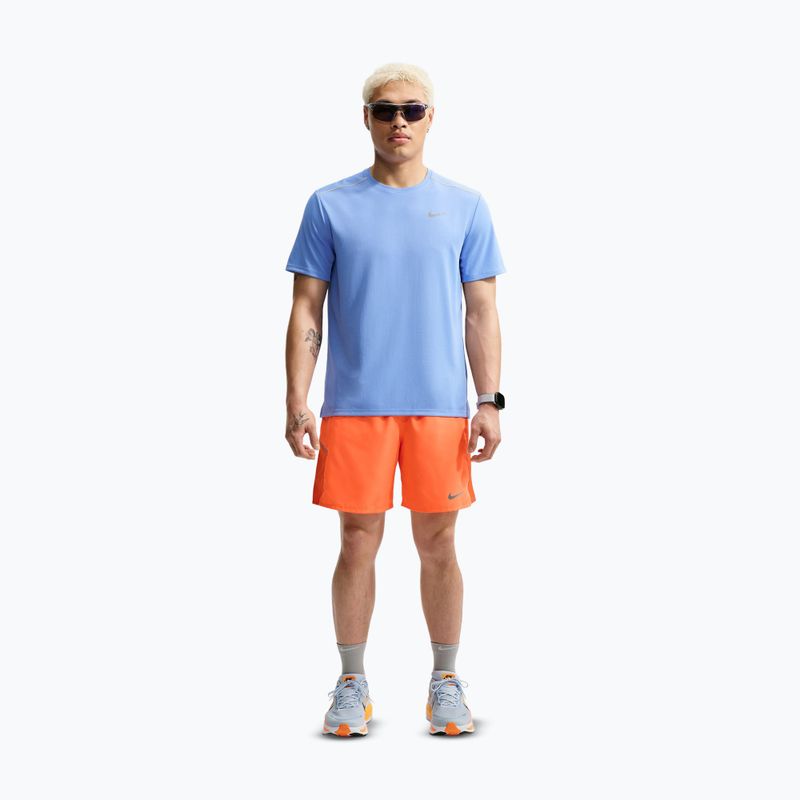 Spodenki do biegania męskie Nike Miler Dri-Fit 2in1 7" total orange 2