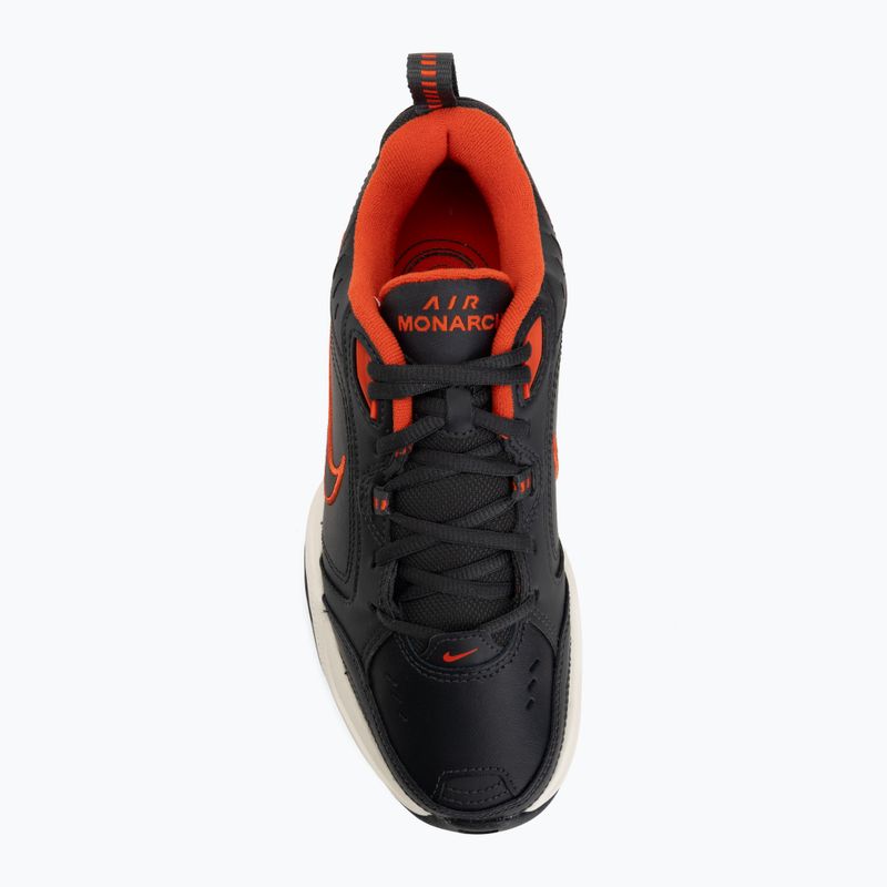 Buty treningowe męskie Nike Air Monarch IV dark smoke grey/picante red/black 5