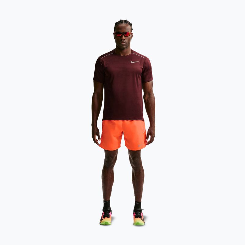 Spodenki do biegania męskie Nike Miler Dri-Fit Brief Lined7" total orange 2