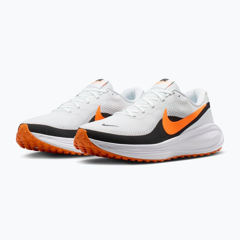Buty do biegania męskie Nike Revolution 8 off white/white/black/total orange 3