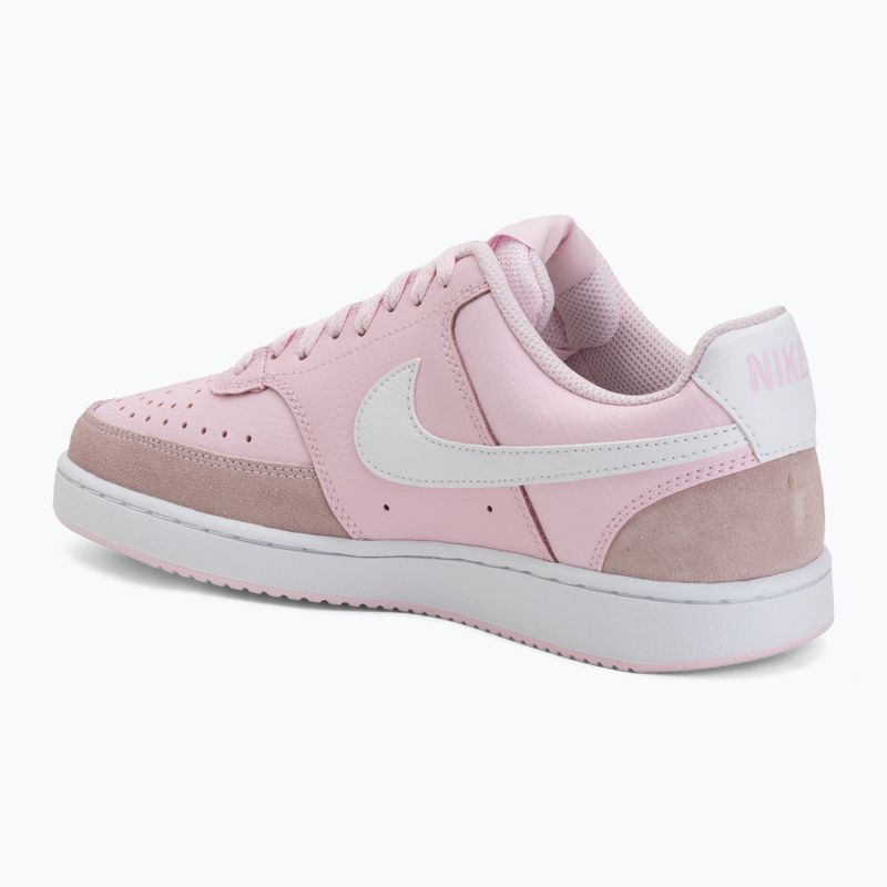Buty damskie Nike Court Vision Low Suede pink foam/white 3