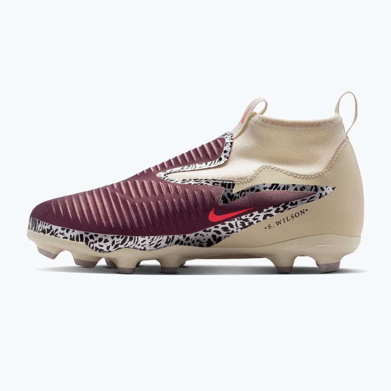 Buty piłkarskie dziecięce Nike United Jr. Phantom 6 High Academy MG burgundy crush/fossil/university red 2