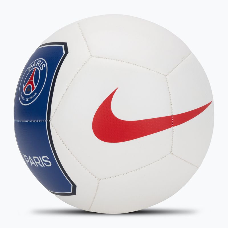 Piłka do piłki nożnej Nike Pitch Paris-Saint Germain white/old royal rozmiar 5 2