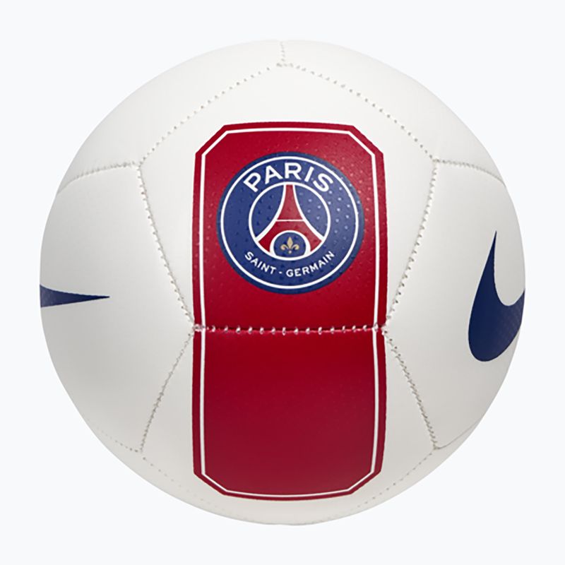 Piłka do mini piłki nożnej Nike Skills Paris-Saint Germain white/university red rozmiar 1 2