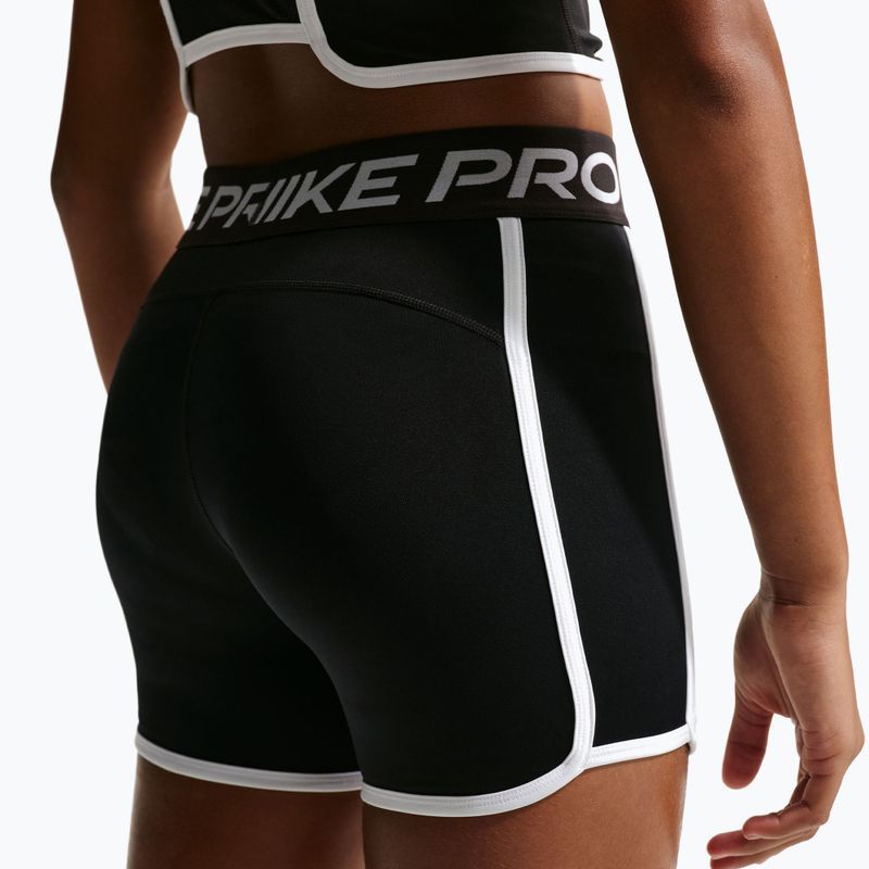 Spodenki dziecięce Nike Pro Dri-Fit 3" black/white 4