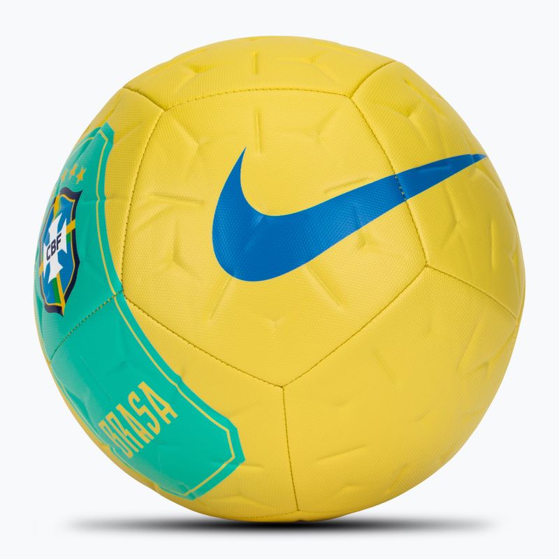 Piłka do piłki nożnej Nike Academy Brazil canary/light menta rozmiar 5 2
