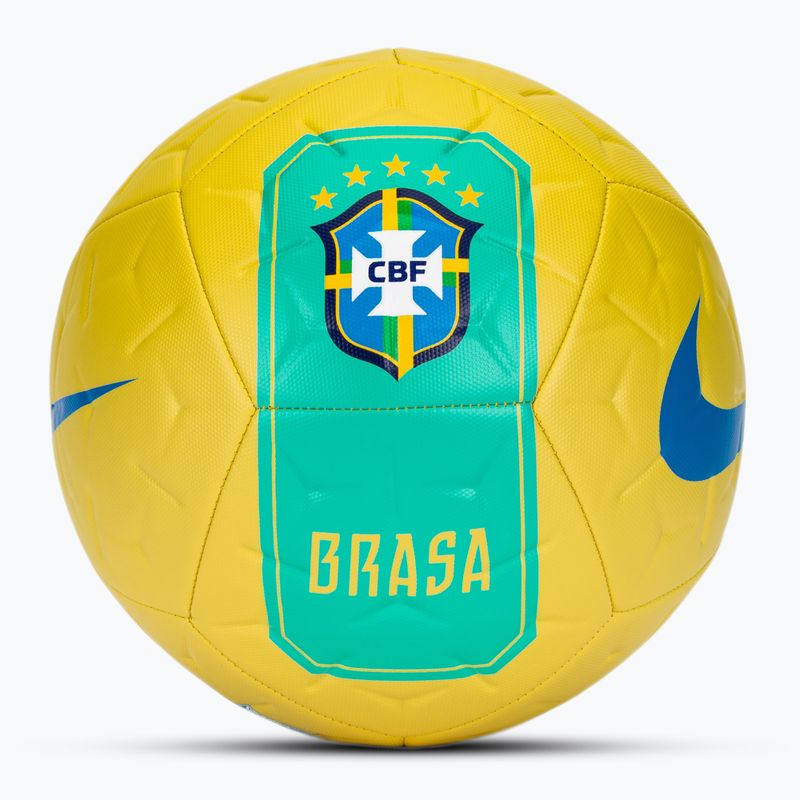 Piłka do piłki nożnej Nike Academy Brazil canary/light menta rozmiar 5 3