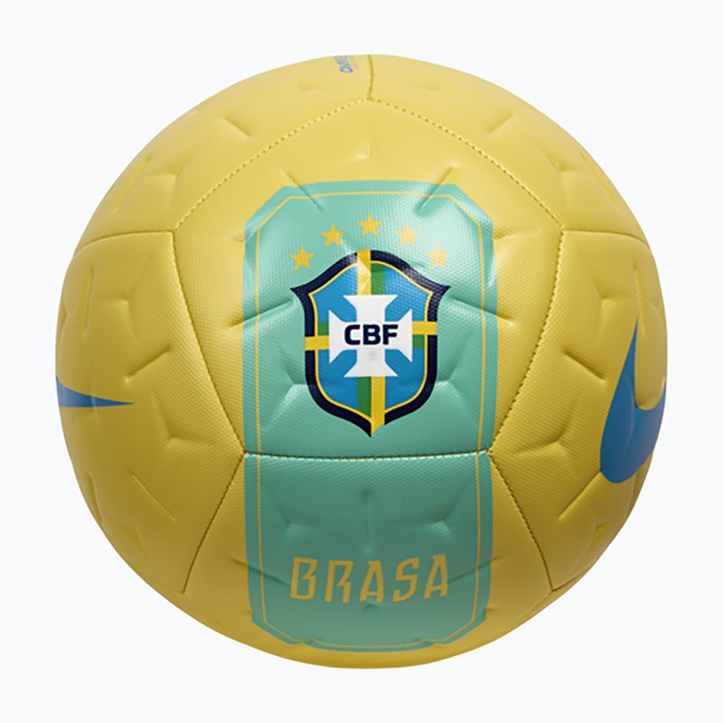 Piłka do piłki nożnej Nike Academy Brazil canary/light menta rozmiar 5 2