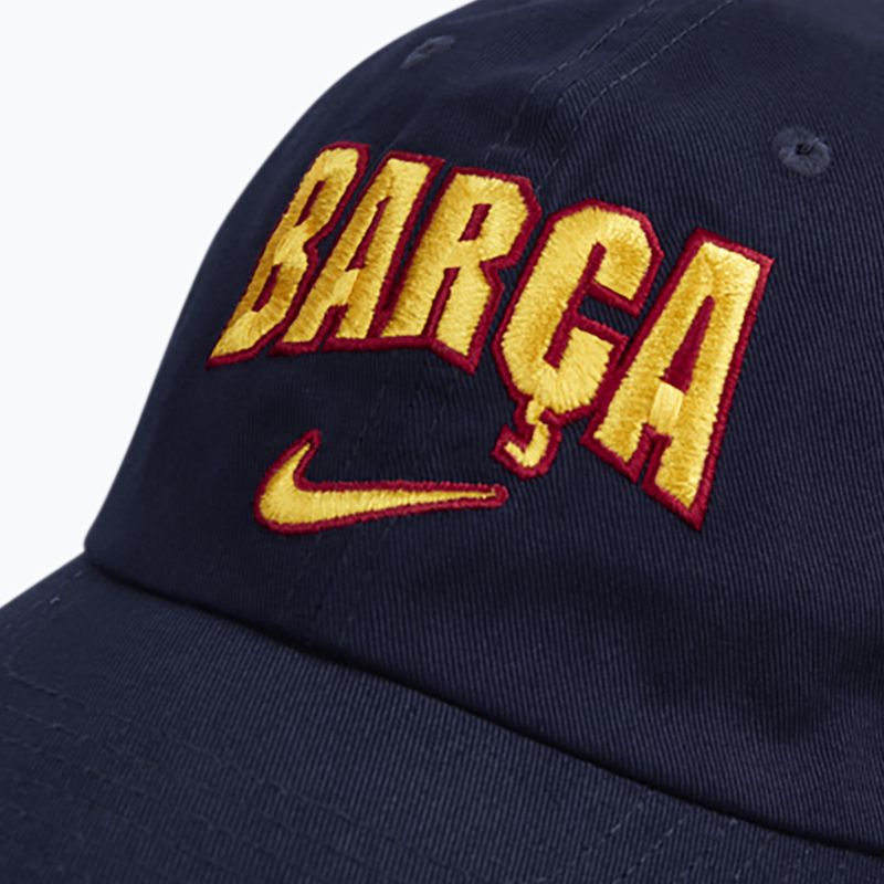 Czapka z daszkiem Nike FC Barcelona Club Cotton blackened blue 4