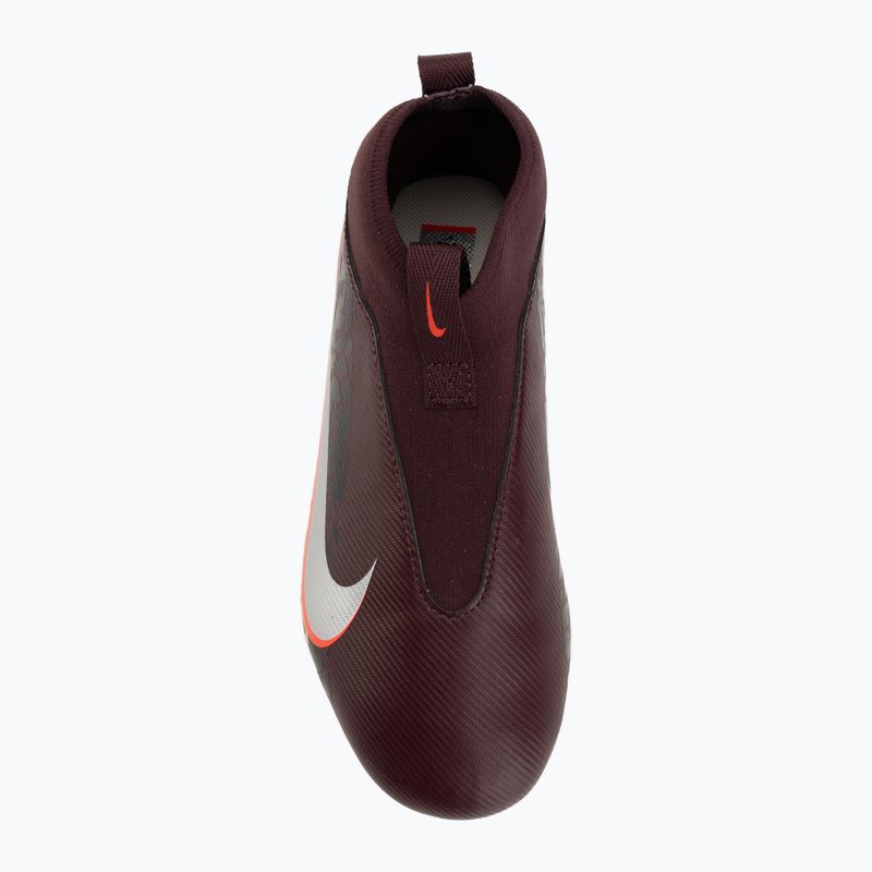 Buty piłkarskie dziecięce Nike United Jr. Mercurial Superfly 10 Academy MG burgundy crush/metallic silver 5