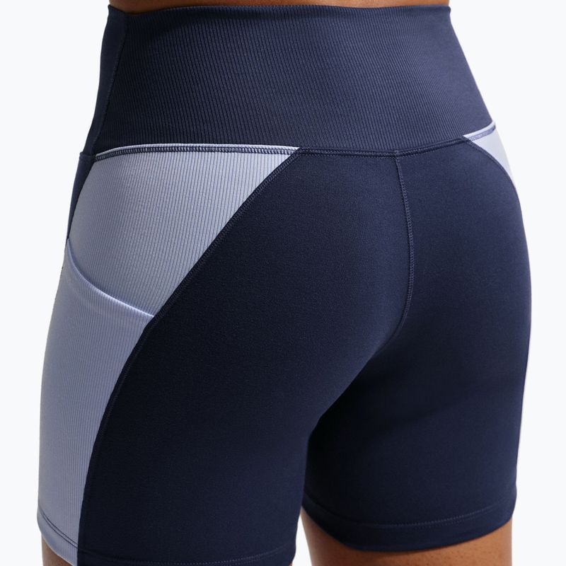 Spodenki damskie Nike One High Waisted Biker 5" midnight navy/hydrogen blue/white 6