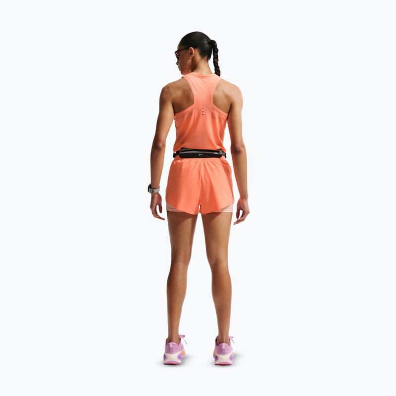 Spodenki do biegania damskie Nike Swift Mid-Rise 2in1 orange pulse 3