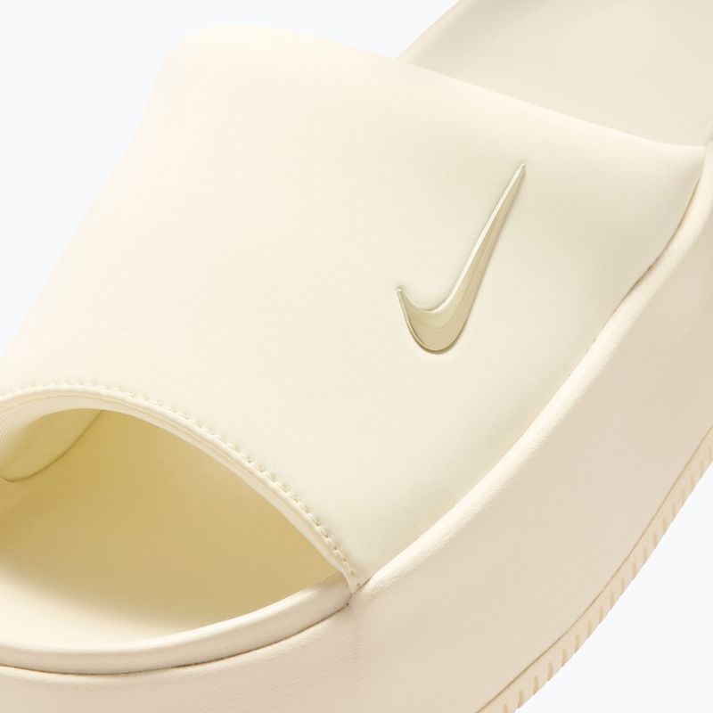 Klapki damskie Nike Calm Elevation coconut milk 5