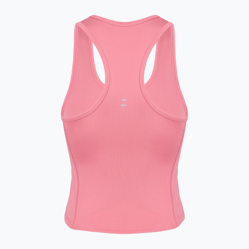 Koszulka do biegania damska Nike Swoosh Run Dri-Fit peony/photon dust/white 3