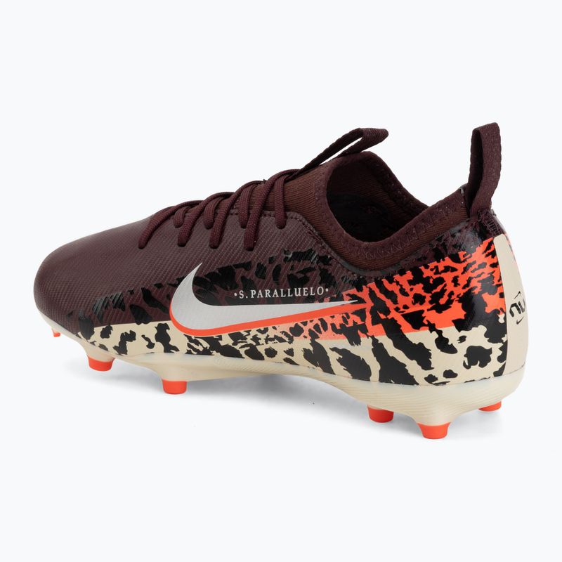Buty piłkarskie dziecięce Nike United Jr. Mercurial Vapor 16 Academy MG burgundy crush/metallic silver 3