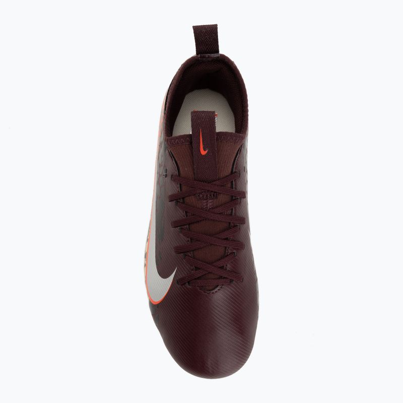 Buty piłkarskie dziecięce Nike United Jr. Mercurial Vapor 16 Academy MG burgundy crush/metallic silver 5