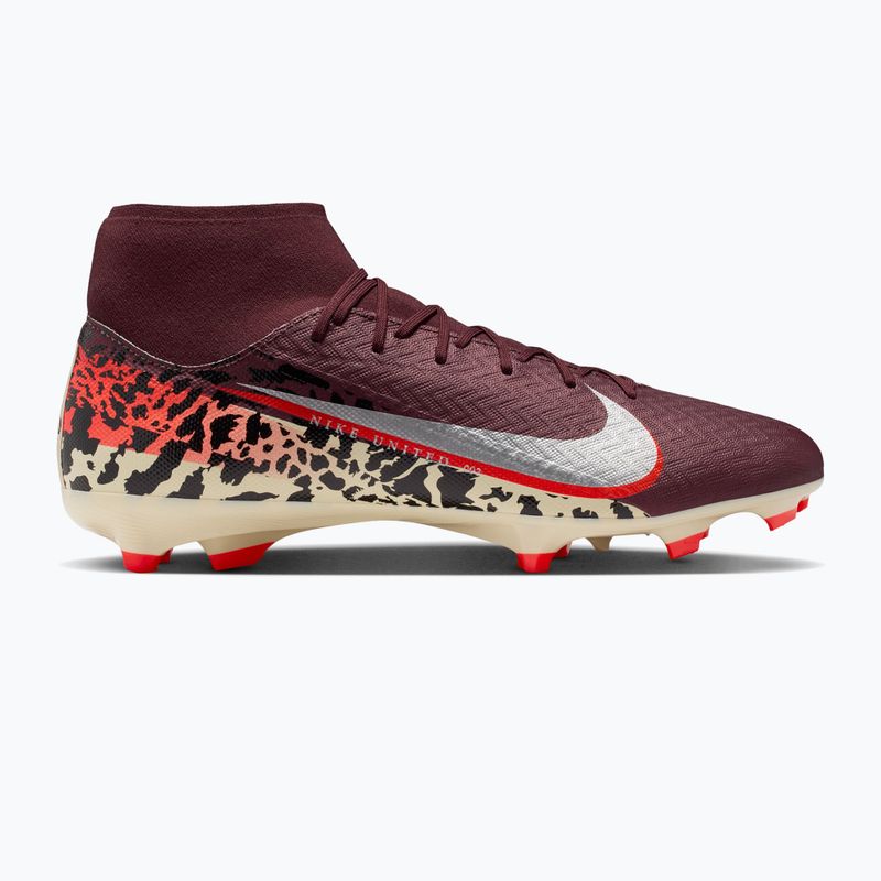 Buty piłkarskie męskie Nike United Mercurial Superfly 10 Academy MG burgundy crush/metallic silver
