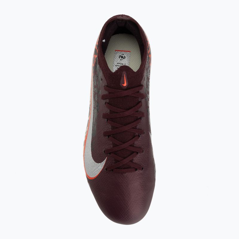 Buty piłkarskie dziecięce Nike United Jr. Mercurial Vapor 16 Pro FG burgundy crush/metallic silver 5
