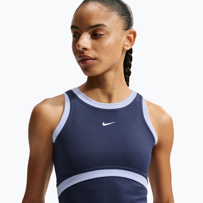 Koszulka treningowa damska Nike One Dri-Fit midnight navy/hydrogen blue/white 4