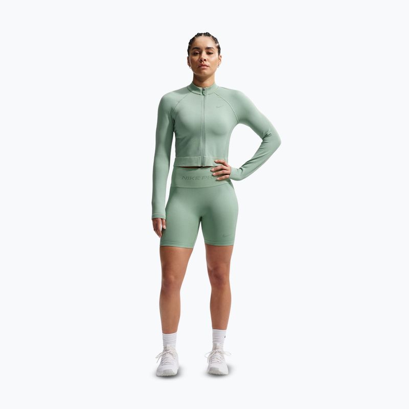 Spodenki damskie Nike Pro Seamless High-Waisted Biker 5" steam 2