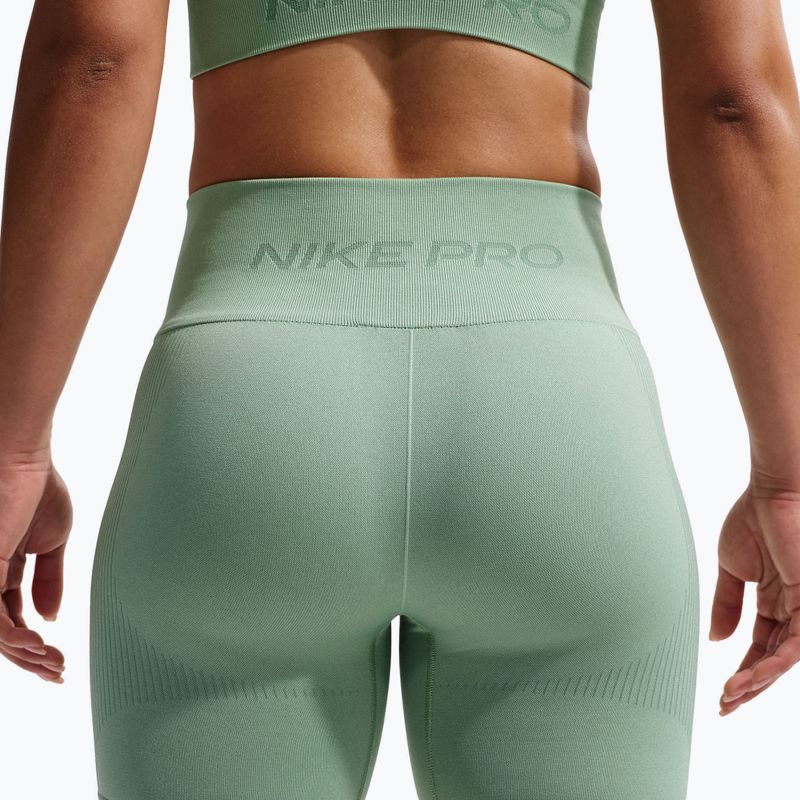 Spodenki damskie Nike Pro Seamless High-Waisted Biker 5" steam 6