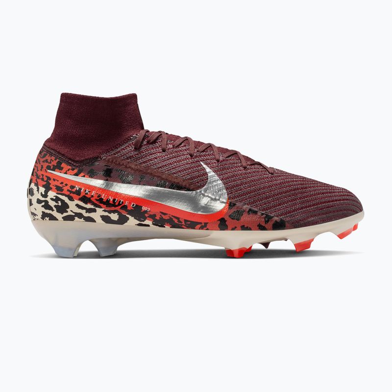 Buty piłkarskie męskie Nike United Superfly 10 Elite burgundy crush/university red/fossil/metal silver