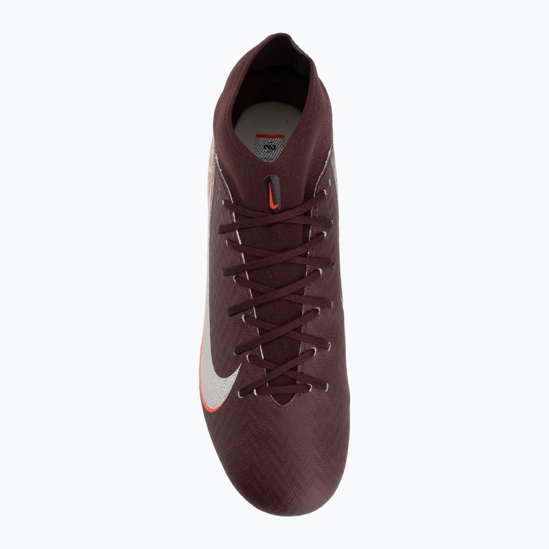 Buty piłkarskie męskie Nike United Mercurial Superfly 10 Academy MG burgundy crush/metallic silver 5