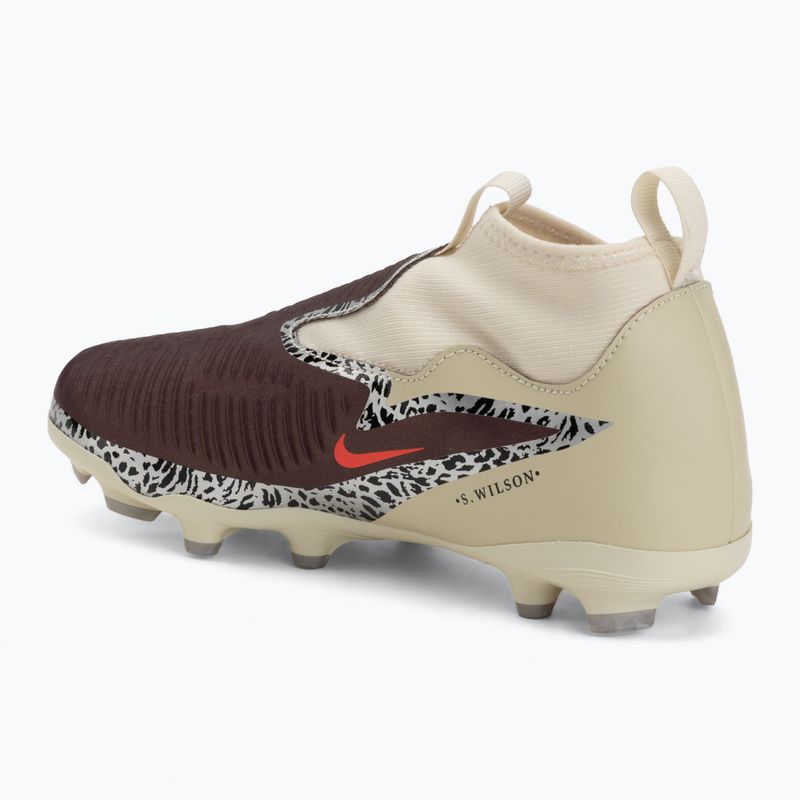 Buty piłkarskie dziecięce Nike United Jr. Phantom 6 High Academy MG burgundy crush/fossil/university red 3
