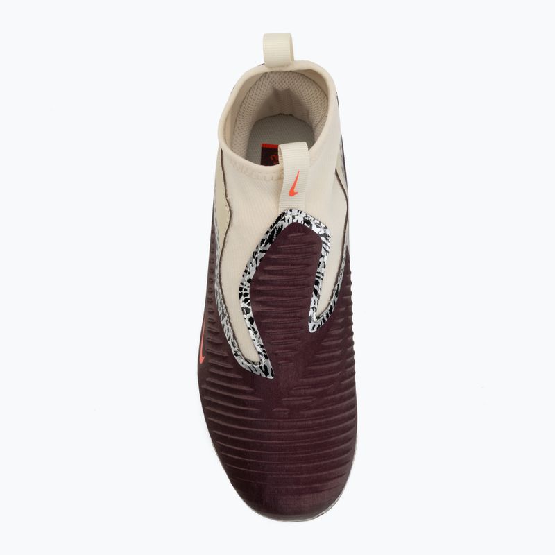 Buty piłkarskie dziecięce Nike United Jr. Phantom 6 High Academy MG burgundy crush/fossil/university red 5
