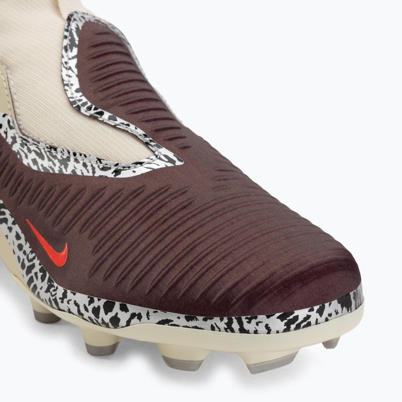 Buty piłkarskie dziecięce Nike United Jr. Phantom 6 High Academy MG burgundy crush/fossil/university red 7