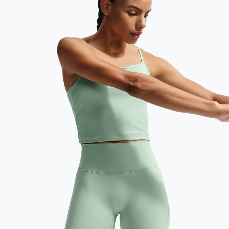 Spodenki damskie Nike One High-Waisted Biker 5" steam/white 5