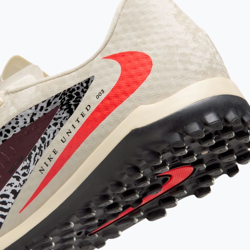 Buty piłkarskie męskie Nike United Phantom 6 Low Academy TF burgundy crush/fossil/university red 3