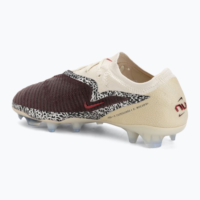 Buty piłkarskie męskie Nike United Phantom 6 Low Elite FG burgundy crush/fossil/university red 3