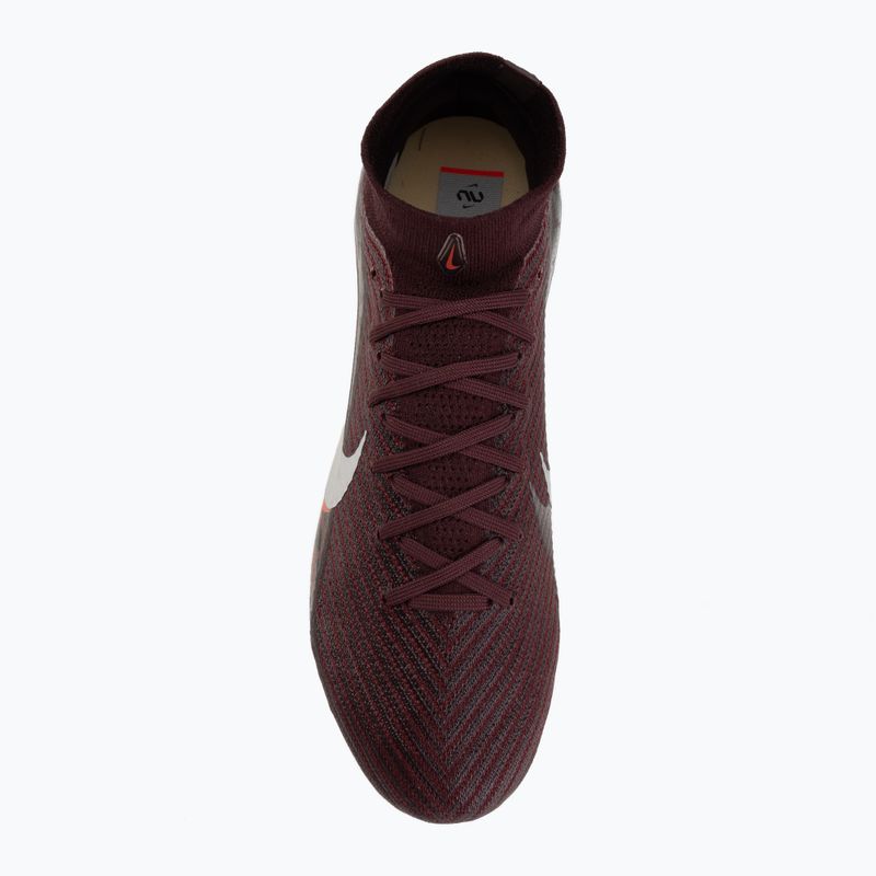 Buty piłkarskie męskie Nike United Superfly 10 Elite burgundy crush/university red/fossil/metal silver 5
