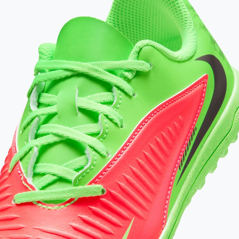 Buty piłkarskie dziecięce Nike Jr. Phantom 6 Club Erling Haaland TF hot punch/green strike/black 3