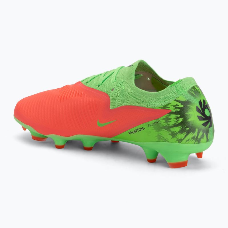 Buty piłkarskie męskie Nike Phantom 6 Low Pro Erling Haaland FG hot punch/green strike/black 3