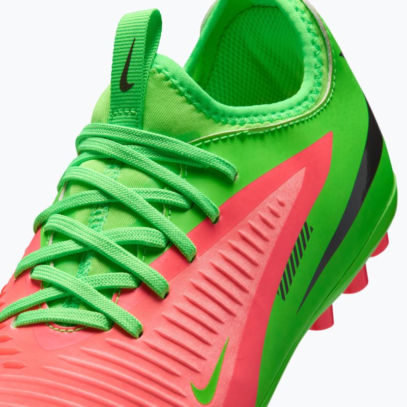 Buty piłkarskie dziecięce Nike Jr. Phantom 6 Academy Erling Haaland AG hot punch/green strike/black 3
