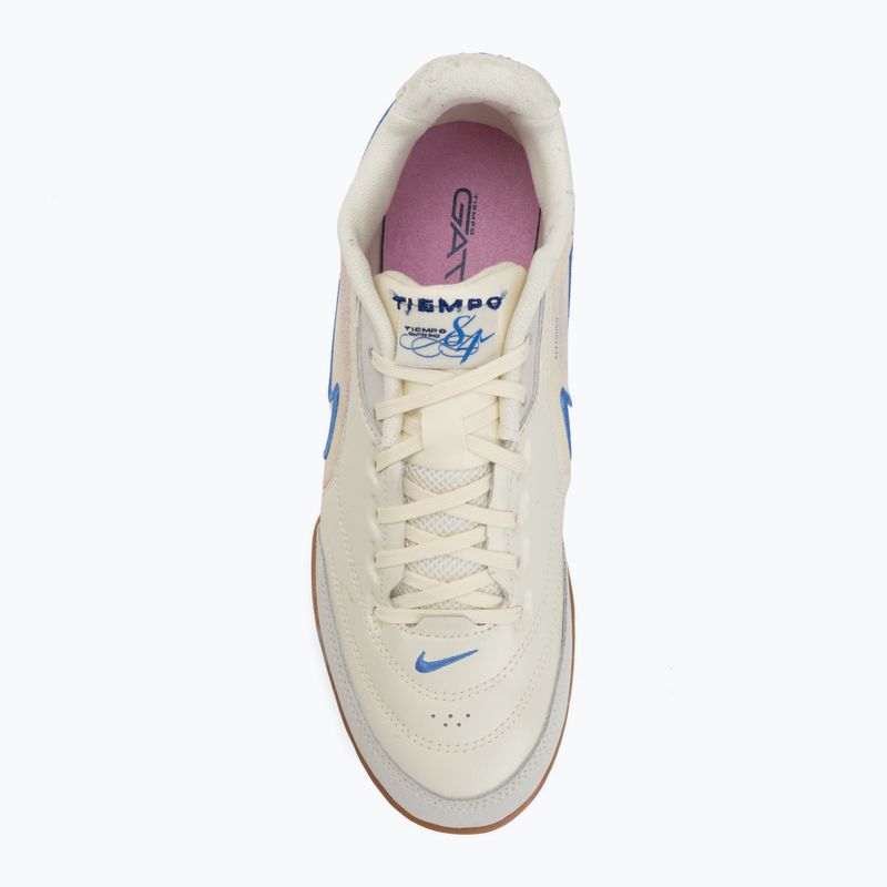 Buty piłkarskie męskie Nike Tiempo Streetgato PRM IC coconut milk/gum med brown/blue crystal 5