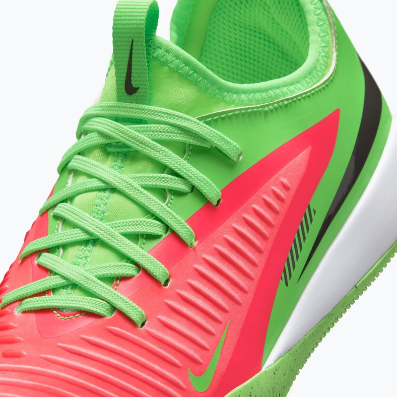 Buty piłkarskie dziecięce Nike Jr. Phantom 6 Academy Erling Haaland IC hot punch/green strike/black 3