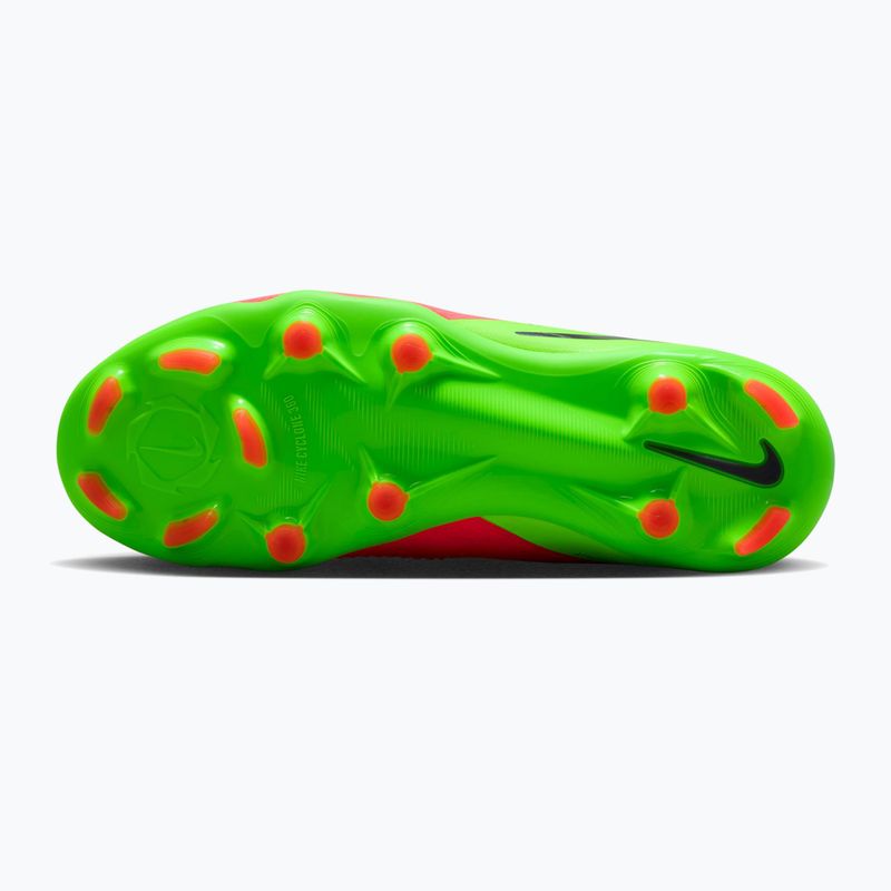 Buty piłkarskie dziecięce Nike Jr. Phantom 6 Low Pro Erling Haaland MG hot punch/green strike/black 2