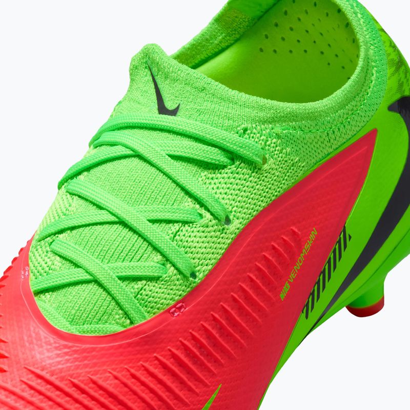 Buty piłkarskie dziecięce Nike Jr. Phantom 6 Low Pro Erling Haaland MG hot punch/green strike/black 3