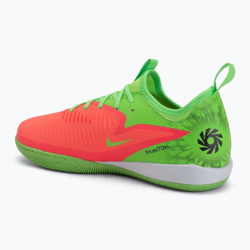 Buty piłkarskie dziecięce Nike Jr. Phantom 6 Academy Erling Haaland IC hot punch/green strike/black 3