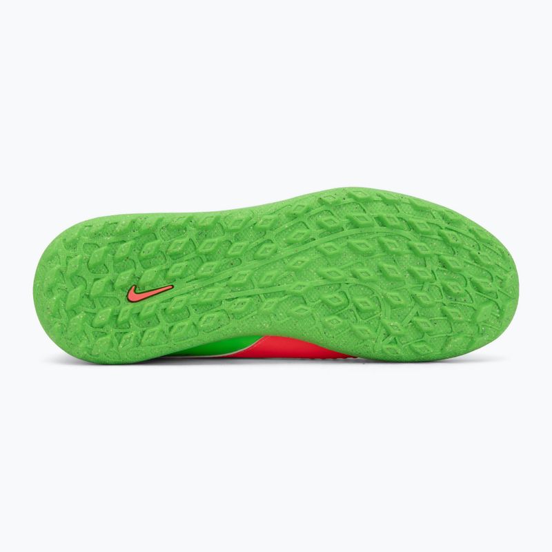 Buty piłkarskie dziecięce Nike Jr. Phantom 6 Club Erling Haaland TF hot punch/green strike/black 4