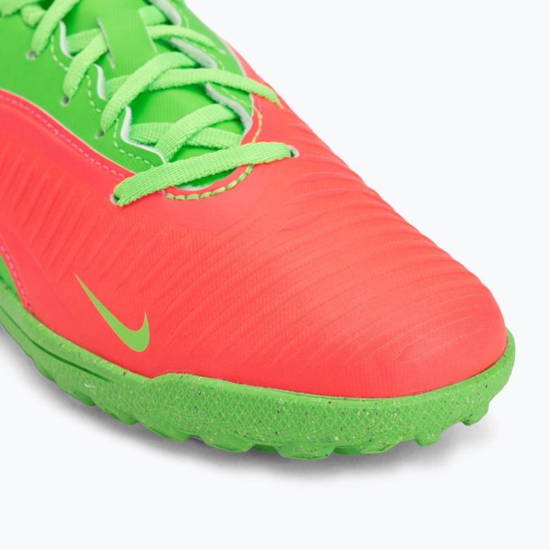 Buty piłkarskie dziecięce Nike Jr. Phantom 6 Club Erling Haaland TF hot punch/green strike/black 7